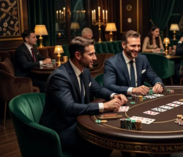 Elegancka restauracja zamieniona w luksusową przestrzeń pokerowego eventu