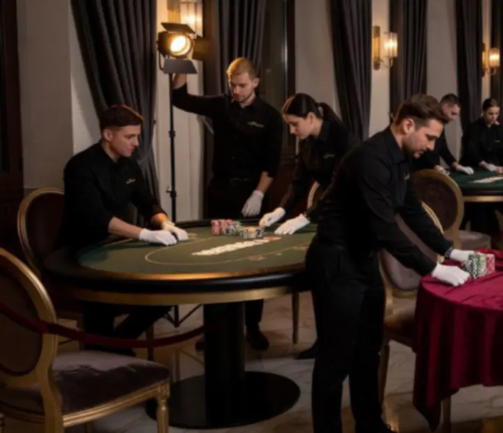 Kulisy organizacji eventu pokerowego TopPrzeglad w eleganckiej restauracji