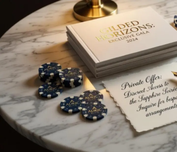 Stylowa prezentacja cennika premium pokerowego eventu