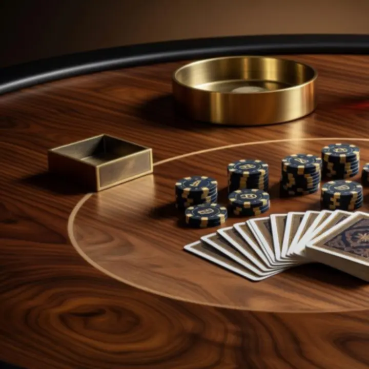 Profesjonalne stoły i akcesoria pokerowe przygotowane na event