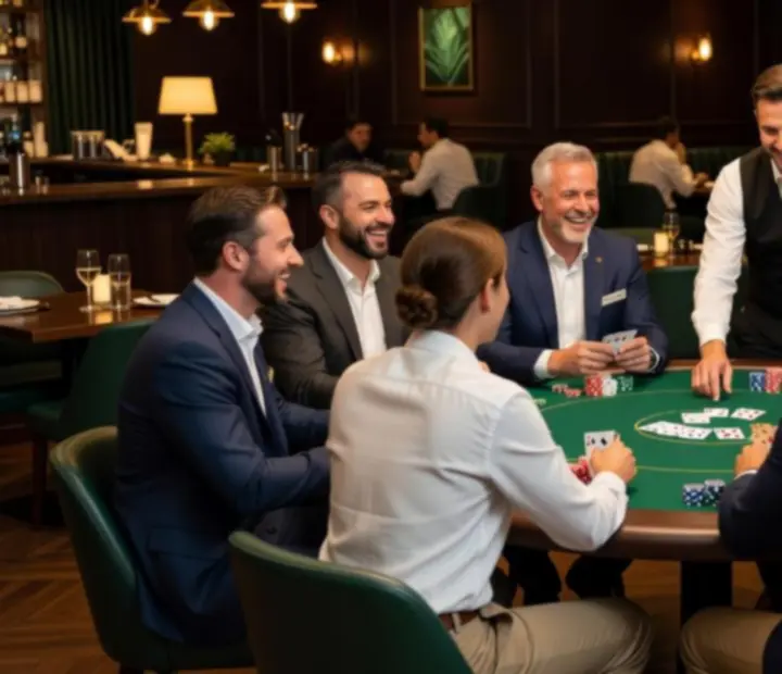 Firmowa integracja z pokerową rozgrywką w butikowej restauracji